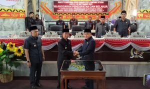 DPRD Lampung Utara Gelar Sidang Paripurna mengenai Pembahasan Nota Keuangan Atas Rancangan Perubahan APBD