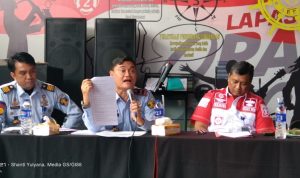 LP Kelas II A Lampura Gelas Jumpa Pers Terkait Berita Hoax Yang Beredar
